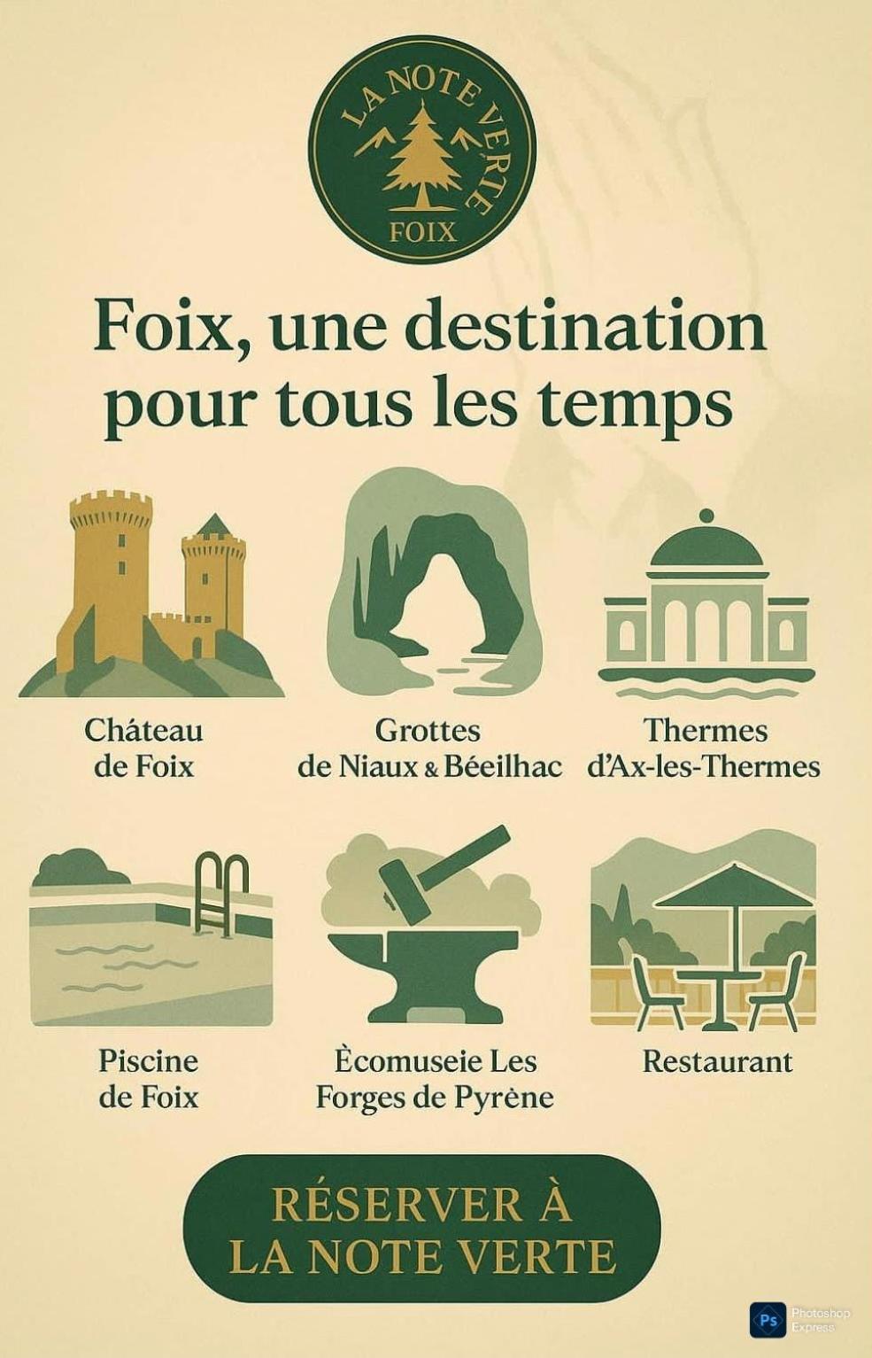 La Note Verte - Parking Gratuit Devant L'Entree Foix Esterno foto